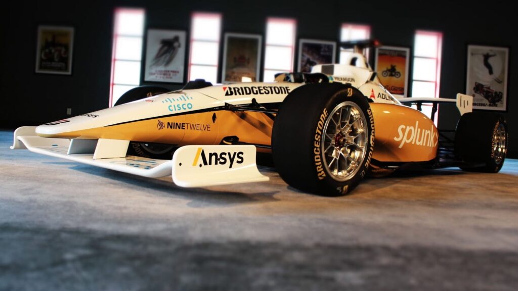 The Black and Gold race car